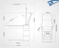 Combined table + chair S-555B