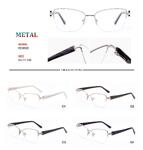 Nylor metal frames for glasses with spring hinges Big City RD9005
