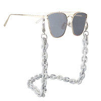 Акриловая нескользящая цепочка, толстая вогнутая, для очков и масок GL287-1