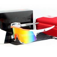 Очки защитные противоударные спортивные с 2 насадками 骑行-红盒子2片套装