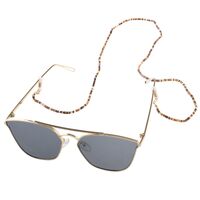 Металлическая нескользящая цепочка, с натуральной ракушкой, для очков и масок GL325