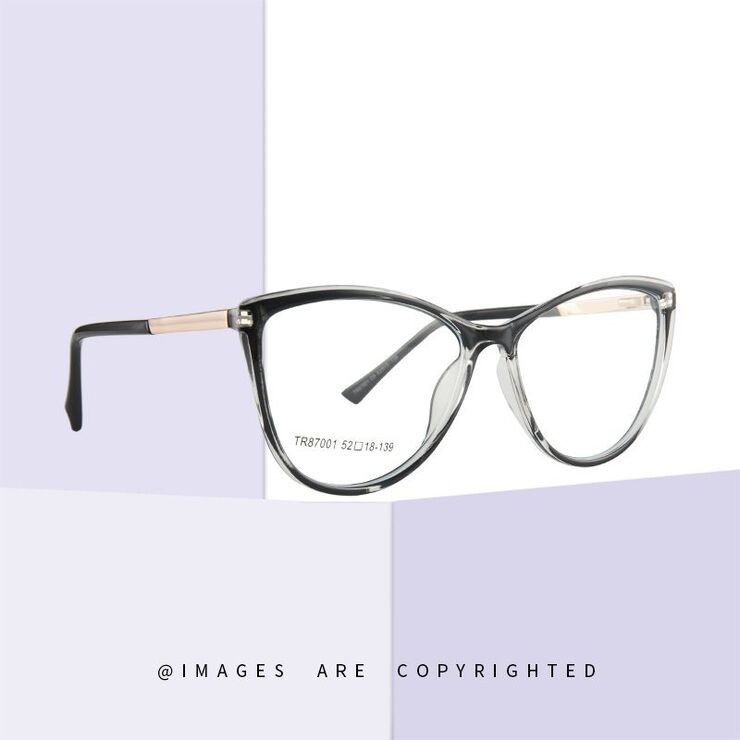 TR90 plastic frame or glasses with blue light protection, with spring hinges FA87001