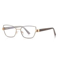 Оправа женская металлическая + пластик TR90, линзы-блюблокеры с защитой от ультрафиолета и синего света More FCS3167