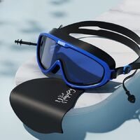 Очки для плавания водонепроницаемые с защитой от запотевания, с берушами и  шапочкой, YJ309-YU