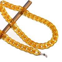 Полупрозрачная акриловая цепочка для очков, разные цвета GB074