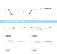Titanium frames rimless TM1005P