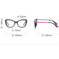 Plastic TR90 frames for glasses with Blue Ray Cut protection and flex hinges FOCUS FCS2128