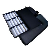 Передвижной бокс (ящик, чемодан, кейс, кофр, органайзер, витрина) на колёсах для оправ и очков на 225 мест JS-C230517