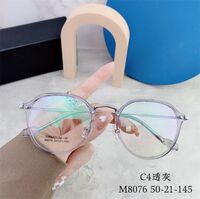 Hybrid frame, metal + TR90, with Blue Block coating SANTA M8076