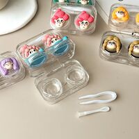 Mini soft contact lens kit retractable W806-04长发人头