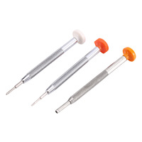 Набор из 3 отвёрток для ремонта очков - шлицевая, шестигранная, крестовая