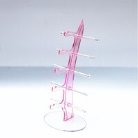 Tabletop plastic glasses stand 