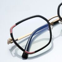 Оправа металлическая + пластик, линзы-блюблокеры с защитой от ультрафиолета и синего света More FCS3134