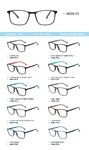TR-90 plastic frames for glasses, with spring hinges MZ22-27