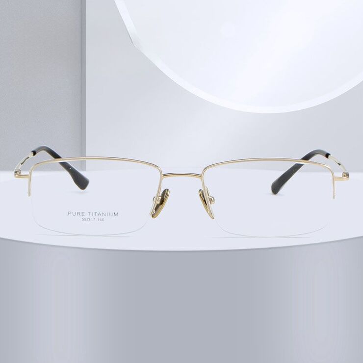 Оправа полуободковая сверхлёгкая титановая MAMO PT08150