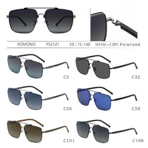 Polarized metal sunglasses for men Romonis PS2121-R
