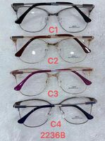 Metal frame for glasses with spring hinges 2236B