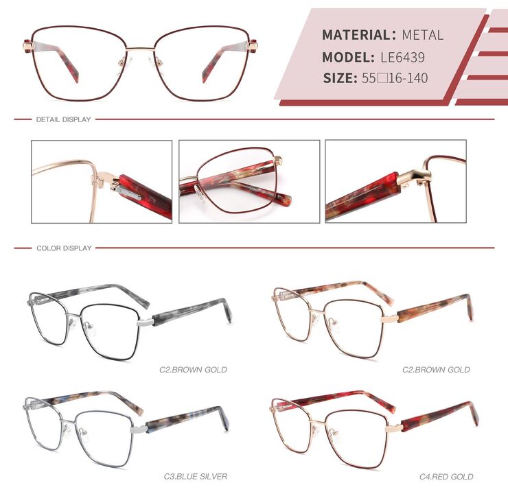 Оправа металлическая с флексом LE6439-DA