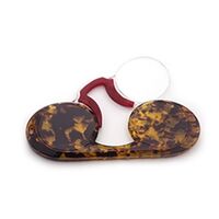 Очки-пенсне пластиковые для чтения овальные с футляром 6006-圆款, диоптрии от +1.00 до +3.00, РМЦ=62-64