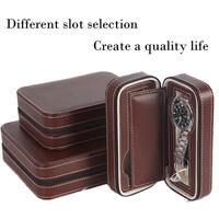 Watch case HSB3-1, brown/black-red