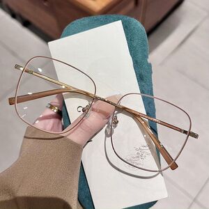 Metal glasses with blue light protection for women 00143-PN