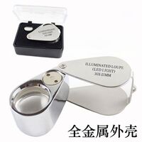 Folding magnifier with universal backlight 21007-XX, diameter: 21 mm, magnification: 30X