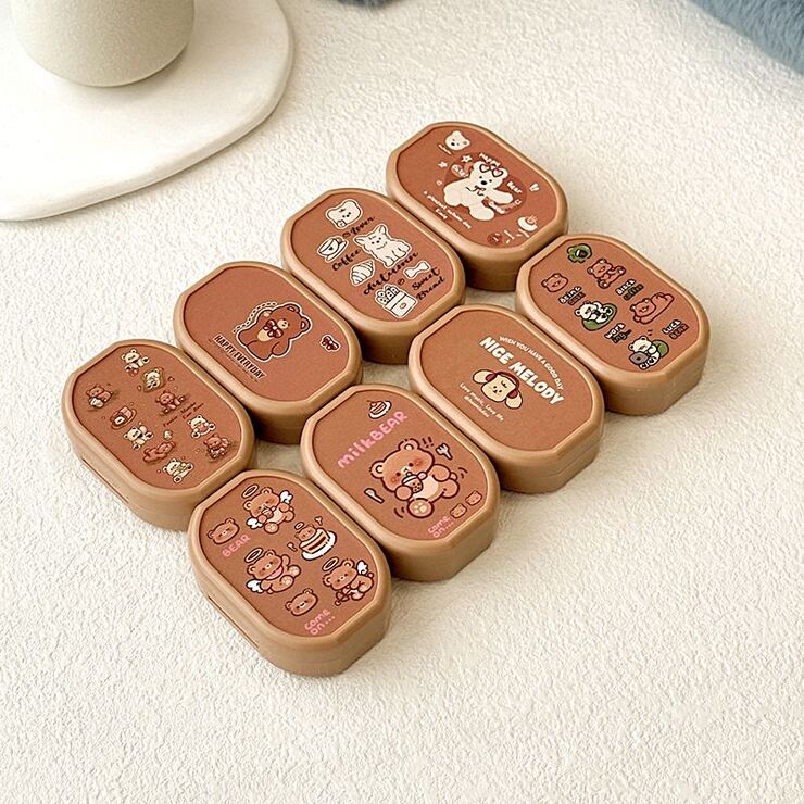 Mini soft contact lens kit TZ022八款棕盒熊