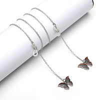 Металлическая цепочка для очков с кулоном 