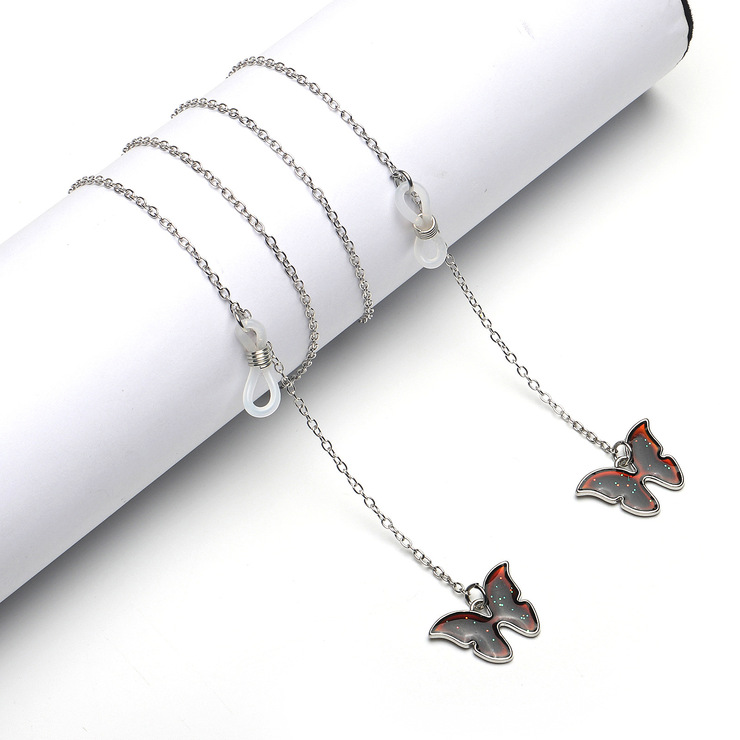 Металлическая цепочка для очков с кулоном 