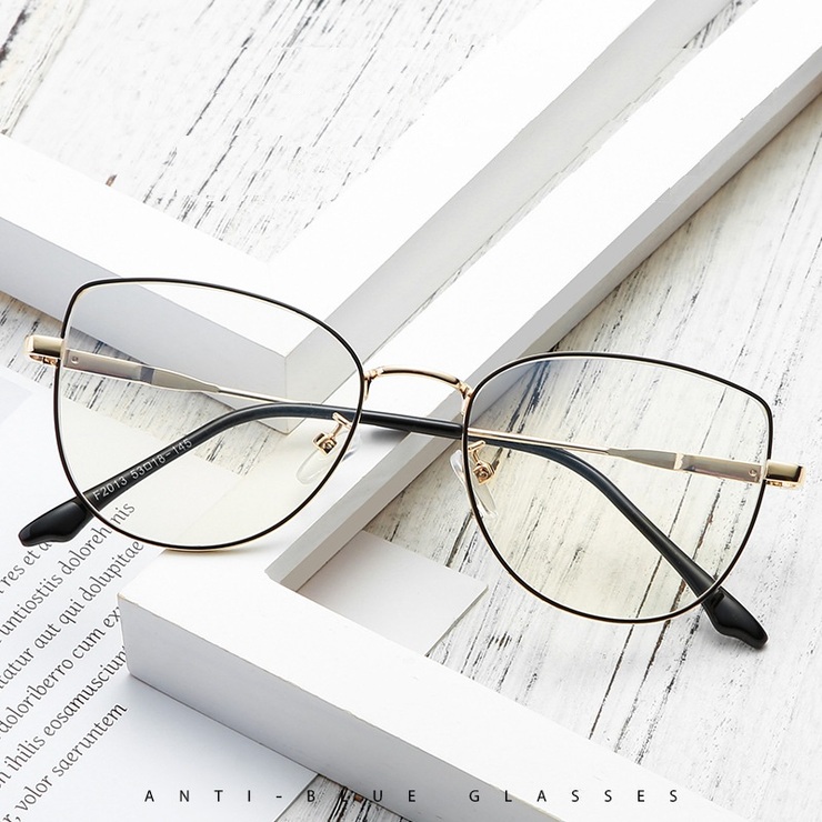 Металлические очки с защитой от синего света Blue Block F2013