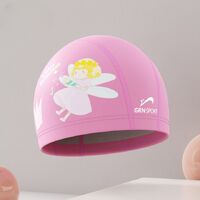 Polyvinylchloride waterproof swimming cap for kids 172-YU