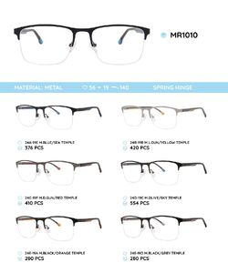 Металлическая оправа с дужками из материала TR-90 со встроенным флексом MR1010