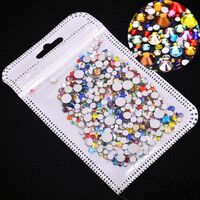 Набор страз с плоским дном для украшения оправ и очков, 39 цветов, PD0006