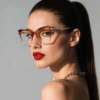 Plastic women's TR90 frame for glasses with UV and Blue Ray Cut protection More LS245