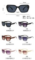 PC plastic sunglasses with plastic hinge 3217W