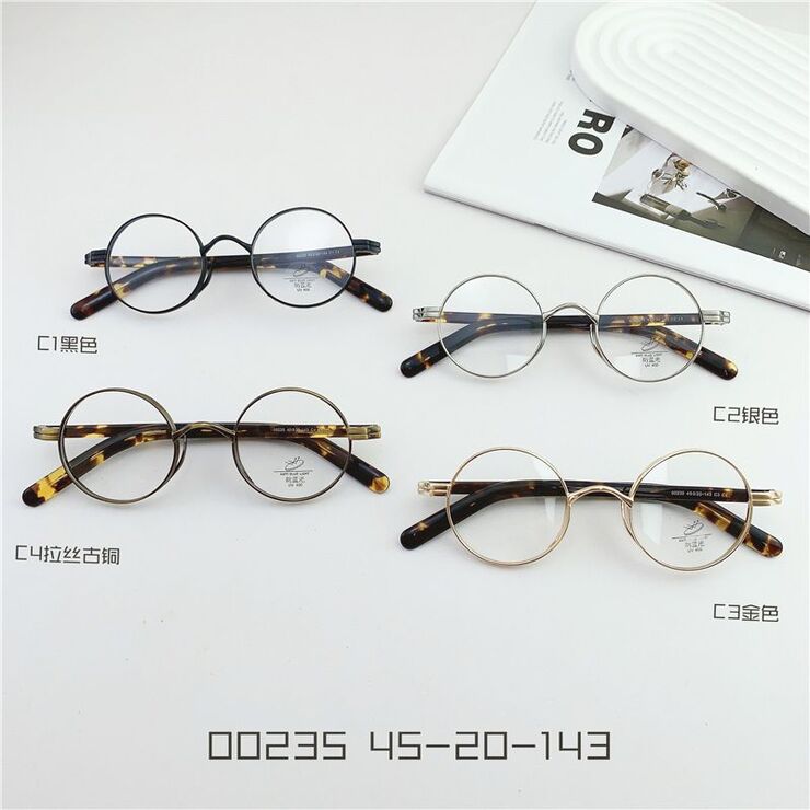 Hybrid metal + TR90 frame with Blue Block coating SANTA 00235