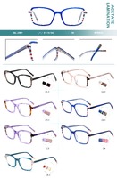 Plastic frames for glasses, acetate lamination with spring hinges Big City BL-2807