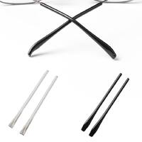 Наконечники на заушники пластиковые, длина 72 мм, круглое отверстие Ø1.4 мм