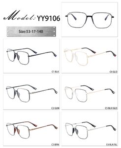 Оправа металлическая с мягким носоупором и флексом YY9106-DA