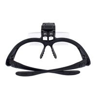 Лупа бинокулярная с подсветкой, увеличительное стекло с креплением на голову 9892B-XX, увеличение: 1X, 1,5X, 2X, 2,5X, 3,5X