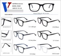 Plastic acetate frame with spring hinges D5001-DA