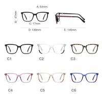 Plastic TR90 frames for glasses with Blue Ray Cut protection and flex hinges FOCUS FCS2135
