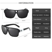 Polarized plastic sunglasses with UV400 protection D008-GT