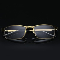 Металлические очки с защитой от синего света Blue Block с диоптриями 1911 (8068)