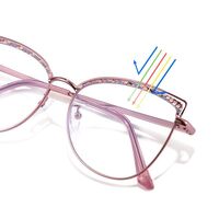 Очки металлические с защитой от синего света 9751-GT