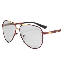 Очки металлические фотохромные с защитой от синего света 2870-GT