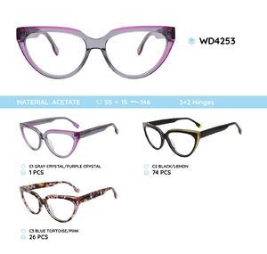 Plastic acetate eyeglasses frame for women WD4253