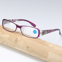 Plastic eyeglasses for reading KY8807 Blue ray cut, diopters from +1.00 to +4.00, PD62-64