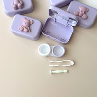 Мини-набор для мягких контактных линз  A118-19蓝色DIY兔熊