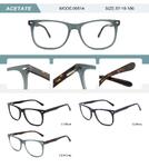 Plastic acetate frame for men with spring hinges 09514-DA